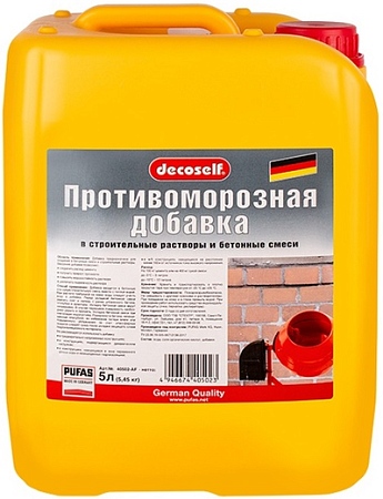 Пуфас Decoself противоморозная добавка Пуфас Decoself противоморозная добавка