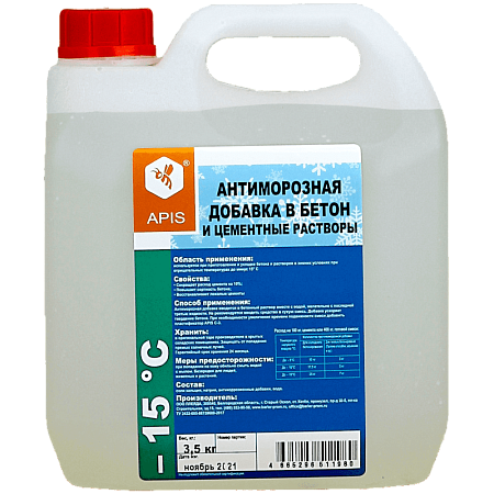 Антиморозная добавка в бетон «APIS» -15 ° С Антиморозная добавка в бетон «APIS» -15 ° С