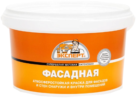 Эксперт Фасадная супербелая латексная атмосферостойкая краска Эксперт Фасадная супербелая латексная атмосферостойкая краска недорого с доставкой