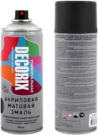 Decorix эмаль универсальная акриловая матовая Decorix эмаль универсальная акриловая матовая