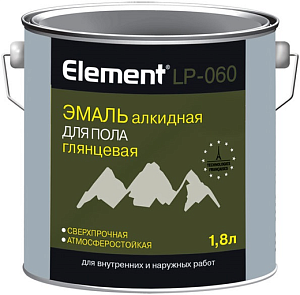 Alpa Element LP-060 эмаль алкидная для пола глянцевая сверхпрочная износостойкая недорого с доставкой