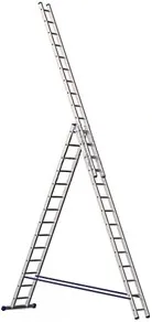 Высота лестница трехсекционная раскладная Высота лестница трехсекционная раскладная