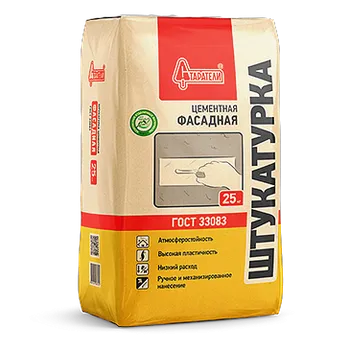Штукатурка цементная "Фасадная" 25 кг Штукатурка цементная "Фасадная" 25 кг недорого с доставкой