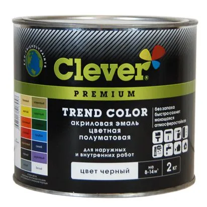 CLEVER TREND COLOR акриловая эмаль CLEVER TREND COLOR акриловая эмаль недорого с доставкой