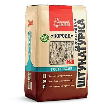 Декоративная штукатурка "КОРОЕД" серая 2 мм 25 кг Декоративная штукатурка "КОРОЕД" серая 2 мм 25 кг недорого с доставкой