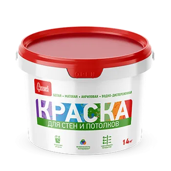 Краска "Для стен и потолков" 14 кг Краска "Для стен и потолков" 14 кг недорого с доставкой