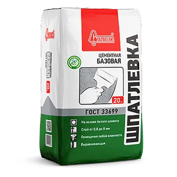 Шпатлевка цементная "Базовая" 20 кг Шпатлевка цементная "Базовая" 20 кг недорого с доставкой