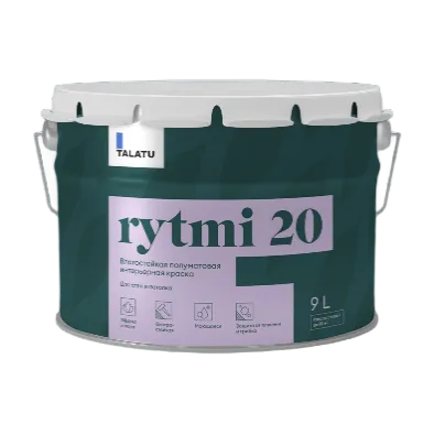 TALATU rytmi 20 влагостойкая полуматовая краска База С TALATU rytmi 20 влагостойкая полуматовая краска База С недорого с доставкой