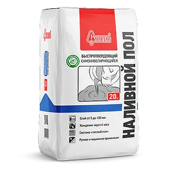 Наливной пол "Быстротвердеющий" самонивелирующийся 20 кг Наливной пол "Быстротвердеющий" самонивелирующийся 20 кг недорого с доставкой
