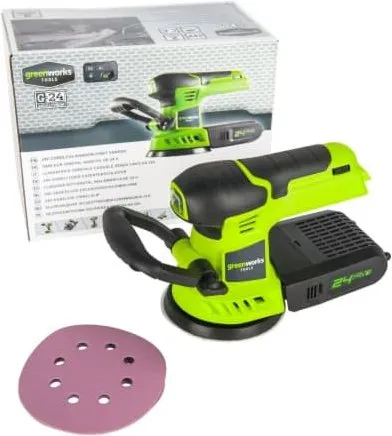 Greenworks G24ROS шлифмашина эксцентриковая аккумуляторная Greenworks G24ROS шлифмашина эксцентриковая аккумуляторная недорого с доставкой