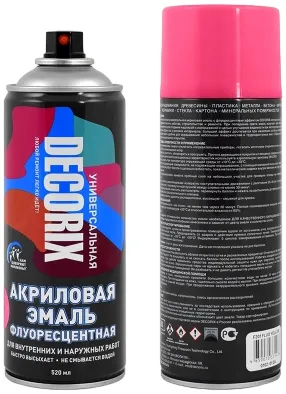 Decorix эмаль универсальная акриловая флуоресцентная Decorix эмаль универсальная акриловая флуоресцентная