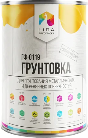 Лакокраска Lida ГФ-0119 грунтовка Лакокраска Lida ГФ-0119 грунтовка недорого с доставкой