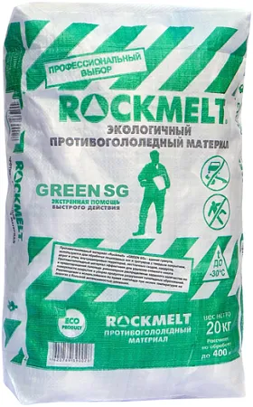 Rockmelt Green SG экологичный противогололедный материал Rockmelt Green SG экологичный противогололедный материал недорого с доставкой