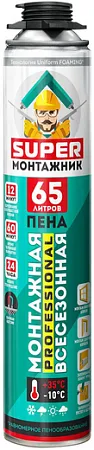 Супер Монтажник Professional пена монтажная Супер Монтажник Professional пена монтажная недорого с доставкой