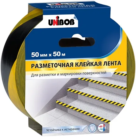 Unibob лента клейкая разметочная Unibob лента клейкая разметочная недорого с доставкой