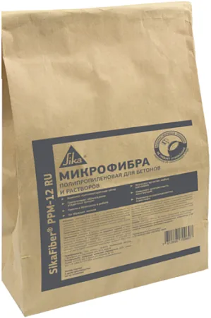 Sika Sikafiber PPM-12 микрофибра полипропиленовая для бетонов и растворов Sika Sikafiber PPM-12 микрофибра полипропиленовая для бетонов и растворов