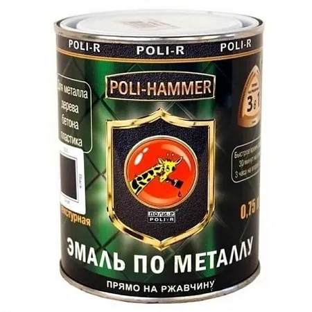 Эмаль по ржавчине текстурная Poli-Hammer Эмаль по ржавчине текстурная Poli-Hammer недорого с доставкой