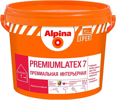 Alpina Expert Premiumlatex 7 премиальная интерьерная износостойкая краска Alpina Expert Premiumlatex 7 премиальная интерьерная износостойкая краска