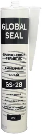 Global Seal GS 28 герметик силиконовый санитарный Global Seal GS 28 герметик силиконовый санитарный недорого с доставкой