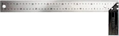 Бибер Профи угольник столярный с гравировкой Бибер Профи угольник столярный с гравировкой