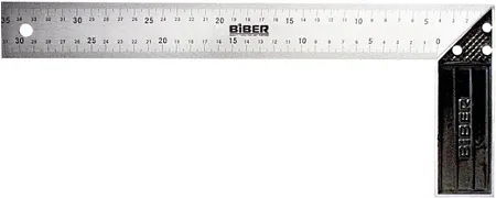 Бибер Профи угольник столярный с гравировкой Бибер Профи угольник столярный с гравировкой