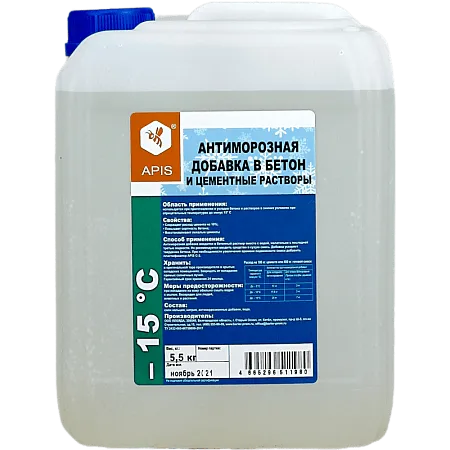 Антиморозная добавка в бетон «APIS» -15 ° С Антиморозная добавка в бетон «APIS» -15 ° С недорого с доставкой