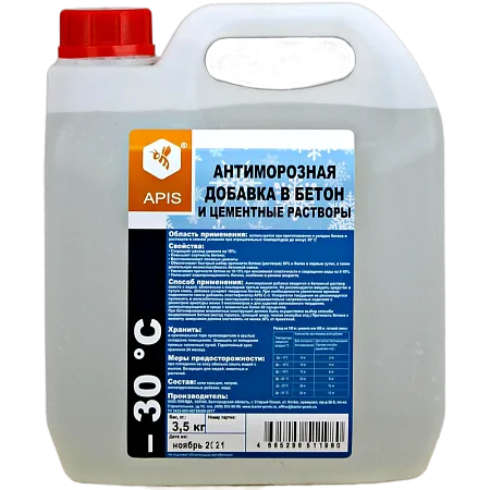 Антиморозная добавка в бетон «APIS» -30 ° С Антиморозная добавка в бетон «APIS» -30 ° С