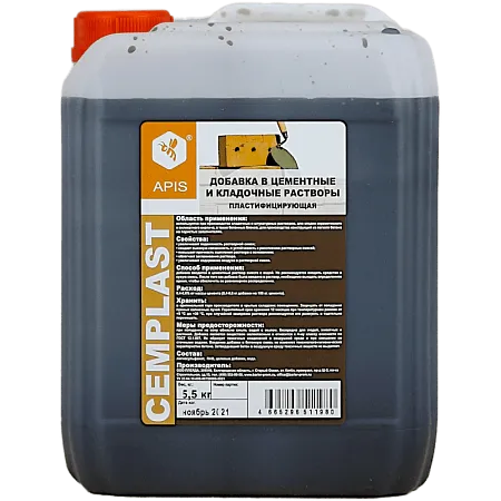 Пластификатор APIS CEMPLAST добавка в штукатурные и кладочные растворы Пластификатор APIS CEMPLAST добавка в штукатурные и кладочные растворы