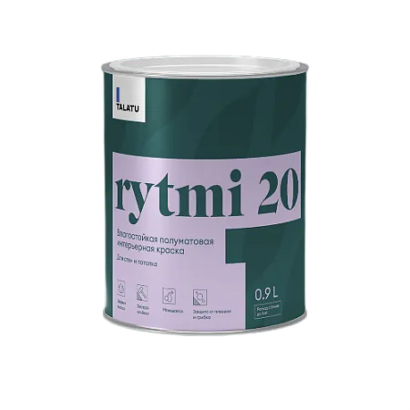 TALATU rytmi 20 влагостойкая полуматовая краска База С TALATU rytmi 20 влагостойкая полуматовая краска База С