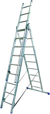 Высота лестница трехсекционная раскладная Высота лестница трехсекционная раскладная