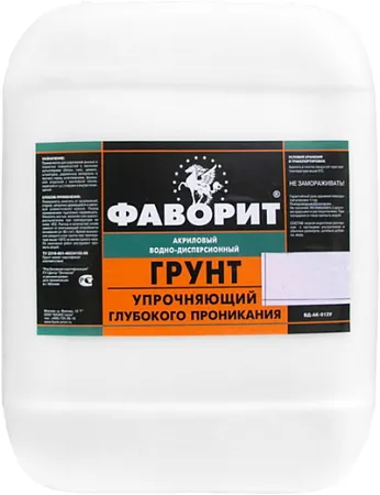 Фаворит ВД-АК-012 У грунт упрочняющий глубокого проникания акриловый Фаворит ВД-АК-012 У грунт упрочняющий глубокого проникания акриловый недорого с доставкой