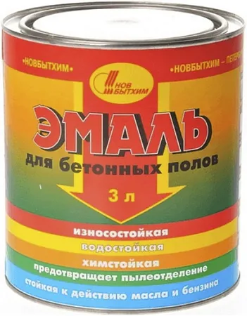 Новбытхим эмаль для бетонных полов износостойкая водостойкая Новбытхим эмаль для бетонных полов износостойкая водостойкая