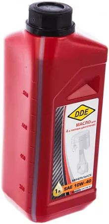 DDE SAE10W-40 масло минеральное для четырехтактных двигателей DDE SAE10W-40 масло минеральное для четырехтактных двигателей недорого с доставкой