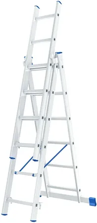 Высота лестница трехсекционная раскладная Высота лестница трехсекционная раскладная недорого с доставкой