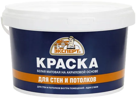 Эксперт ВД-АК-1180 М акриловая водоэмульсионная краска для потолков и стен Эксперт ВД-АК-1180 М акриловая водоэмульсионная краска для потолков и стен