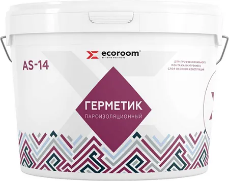 Ecoroom AS14 герметик акриловый пароизоляционный для окон Ecoroom AS14 герметик акриловый пароизоляционный для окон